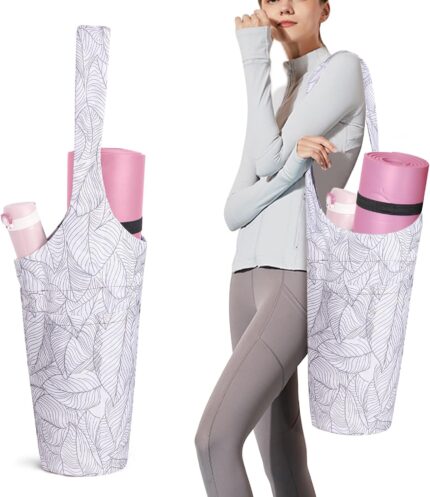 IwIeIaIrI Yoga Mat Bag with Large Size Pocket and Zipper