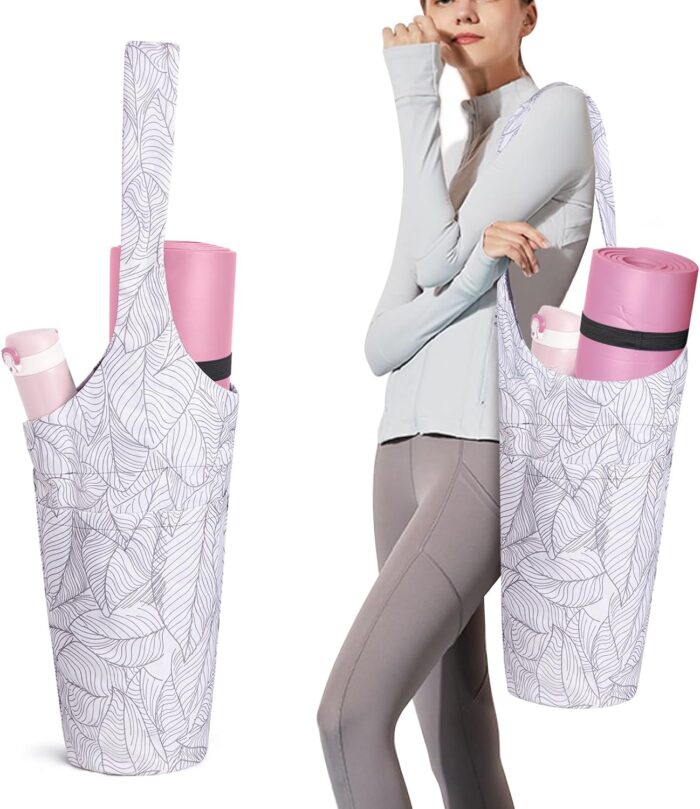 IwIeIaIrI Yoga Mat Bag with Large Size Pocket and Zipper
