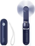JISULIFE Portable Handheld Fan, Mini 3 In 1 with Rechargeable Battery,