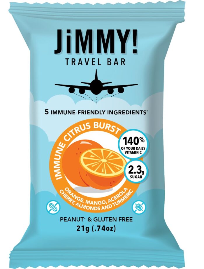 JiMMY Travels! Functional Protein Bar - Citrus Burst Travel Size Bars