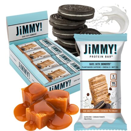 JiMMY'S! Functional Protein Bar - Sea Salt Caramel Cookies N' Cream-