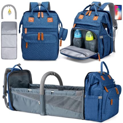 KABAQOO Diaper Bag Backpack, Large Baby Diaper Bags for Boys Girls,