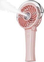 KIBEE Portable Misting Fan - 4000mAh Rechargeable, 50ml Water Tank,