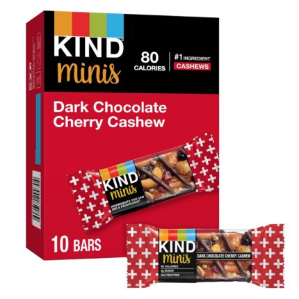 KIND Minis, Dark Chocolate Cherry Cashew, 7 Oz (Pack Of 10)