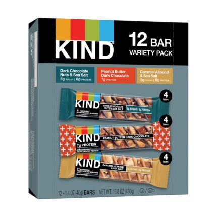 KIND Snack Bars, Dark Chocolate Nuts & Sea Salt, Peanut Butter Dark