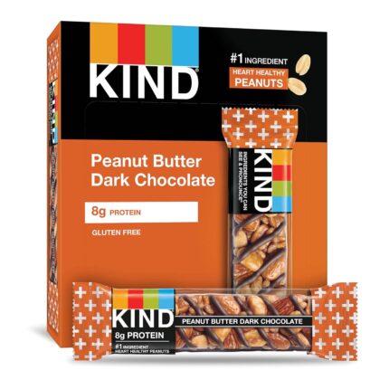 KIND Snack Bars, Peanut Butter Dark Chocolate, 7g Protein, Gluten Free