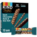 KIND THINS Dark Chocolate Nuts & Sea Salt Bars (Now with Peanuts),