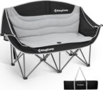KingCamp Double Camping Chair, Oversized Heavy Duty Loveseat for