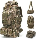 King'sGuard 100L Camping Hiking Backpack Molle Rucksack Military