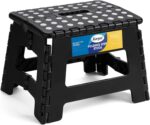 Korpai 9" Folding Step Stool for Adults,Kids,Non-Slip Folding Stools