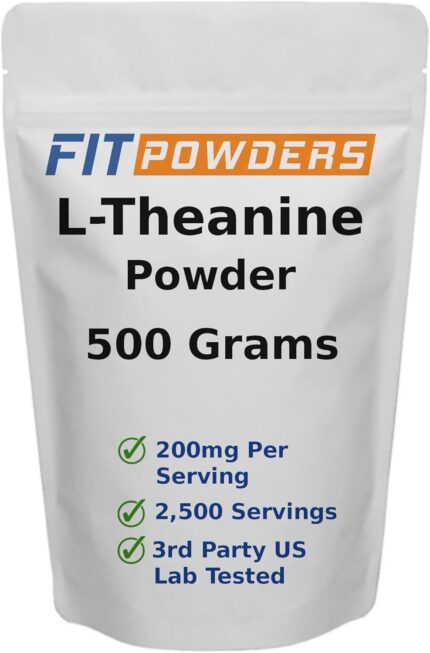 L-Theanine Powder 100% Pure, Non-GMO, Vegan, Gluten Free Theanine