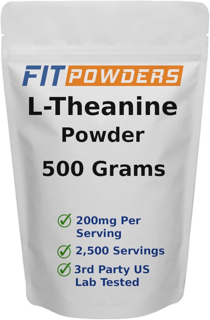 L-Theanine Powder 100% Pure, Non-GMO, Vegan, Gluten Free Theanine