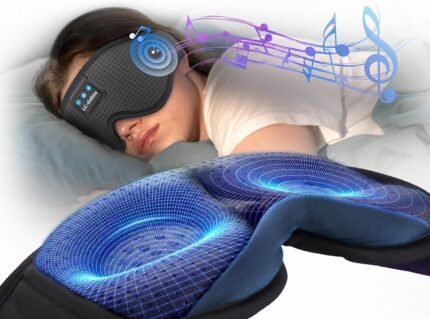 LC-dolida Sleep Headphones, 3D Sleep Mask Bluetooth Wireless Music Eye