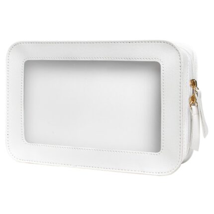LETGO Clear Makeup Bags, TSA Approved Toiletry Bag with Zipper, Clear