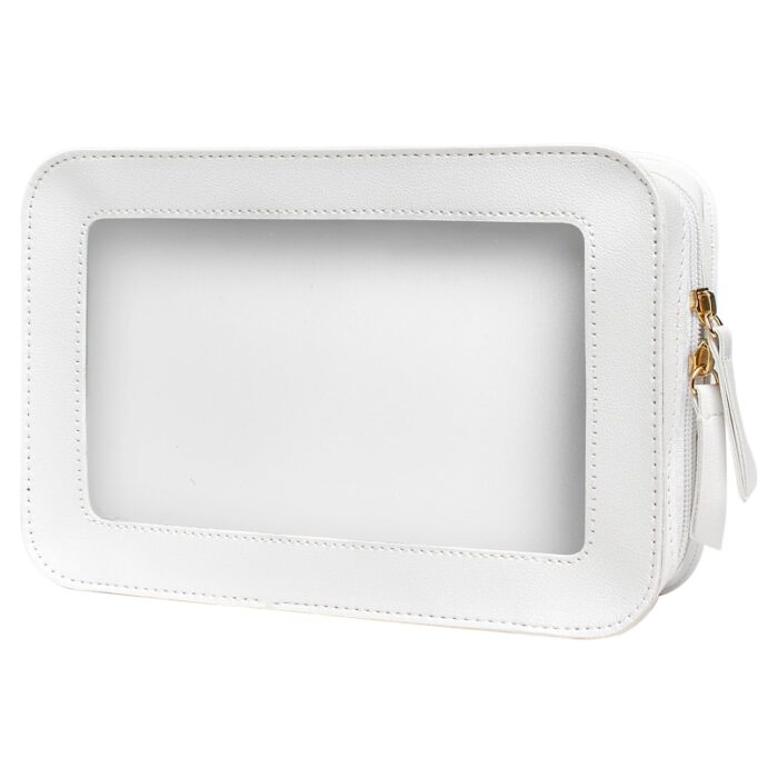 LETGO Clear Makeup Bags, TSA Approved Toiletry Bag with Zipper, Clear