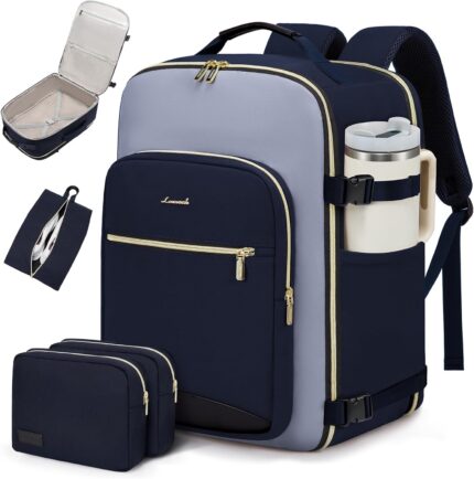 LOVEVOOK 40L Travel Backpack for Women & Men, Large Carry on Backpack