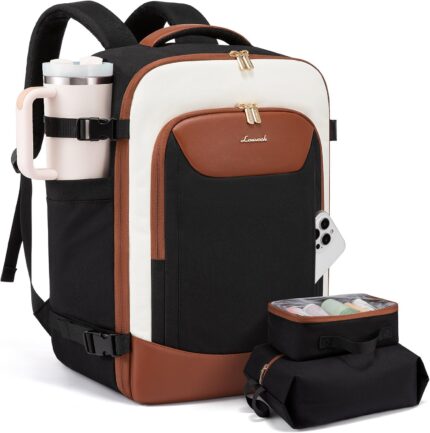 LOVEVOOK 40L Travel Backpack for Women Men, Large Carry on Backpack