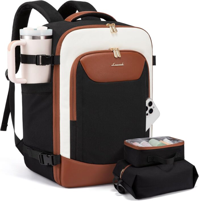 LOVEVOOK 40L Travel Backpack for Women Men, Large Carry on Backpack