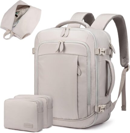 LOVEVOOK Carry On Backpack for Women Men, 35L Large Travel Bag Fits