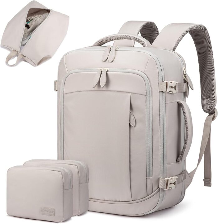 LOVEVOOK Carry On Backpack for Women Men, 35L Large Travel Bag Fits