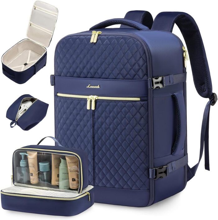 LOVEVOOK Carry On Travel Backpack for Women, 40L Personal Item Travel