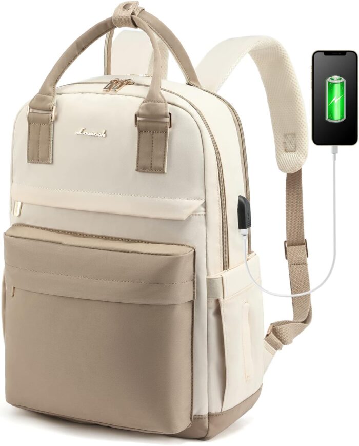LOVEVOOK Laptop Backpack for Women 15.6 Inch Laptop Bag with USB Port,