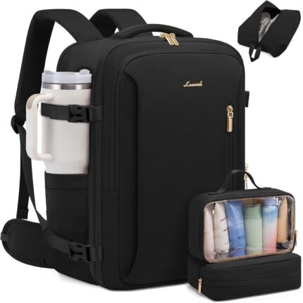 LOVEVOOK Travel Backpack For Women with Waist Strap, 40L Carry On