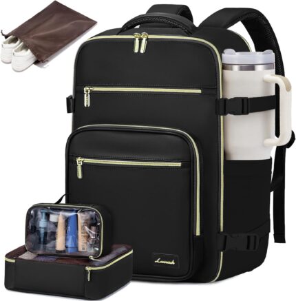 LOVEVOOK Travel Backpack For Women,40L Carry On Backpack Flight