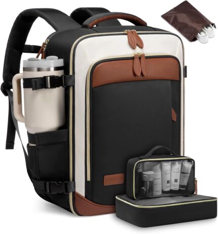 LOVEVOOK Travel Backpack for Women, 40L Carry On Backpack with 3