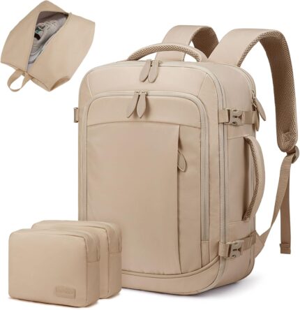 LOVEVOOK Travel Backpack for Women Men, 35L Large Carry On Bag Fits