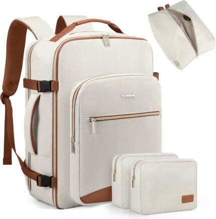 LOVEVOOK Travel Backpack for Women Men as Personal Item Flight