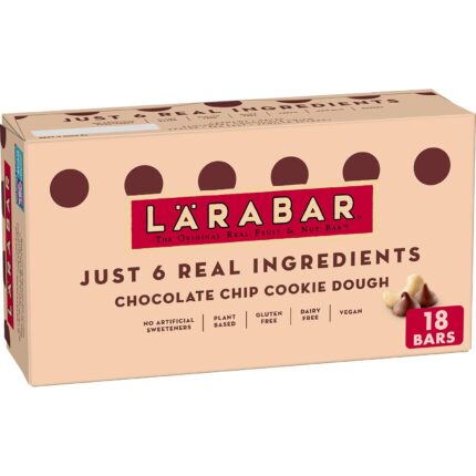 Larabar Chocolate Chip Cookie Dough, Gluten Free Fruit & Nut Bar, 18