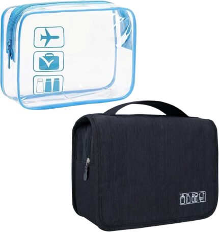 Large Capacity Toiletry Bag Travel Bag with Hanging Hook for Men and