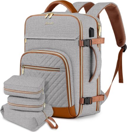 Large Carry On Travel Backpack: Flight Approved 40L Waterproof