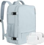 Large Expandable Travel Backpack for Men and Women, 17 Inch Laptop,