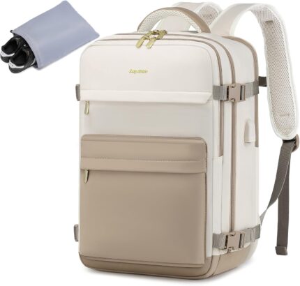 Large Travel Backpack for Women - 17 Inch 35L Carry On Laptop Bag