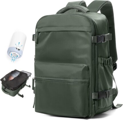 Large Vacuum Travel Backpack with Pump for Women,Airback Personal Item