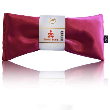 Lavender Eye Pillow - Hot or Cold Weighted Satin Eye Mask perfect for