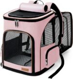 Lekereise Pet Carrier Backpack Expandable Cat Backpack for Small Dogs