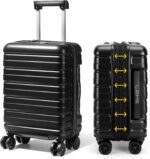 Lekesky 16 Inch Carry on Luggage with Spinner Wheels