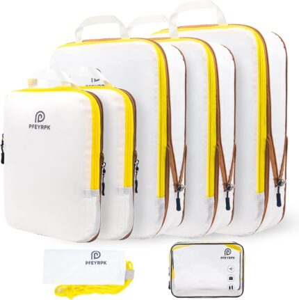Lightweight Compression Packing Cubes for Suitcases, Compressible