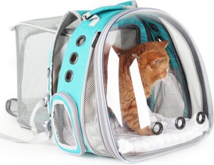 Lollimeow Cat Carrier Backpack, Bubble Dual Expandable Backpack