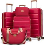 Luggage Sets 5 Piece, Suitcases with Wheels,ABS Hard Case Luggage with