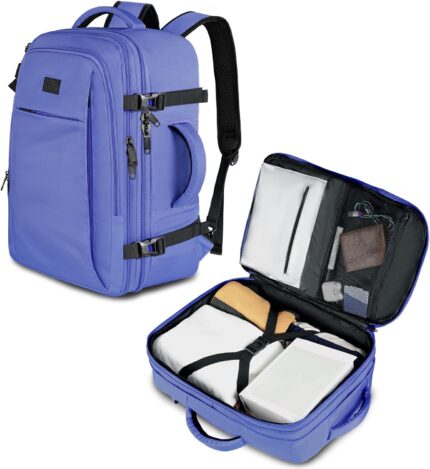 MATEIN Expandable Travel Backpack for Women, 50L Carry on Backpack