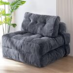 MAXYOYO Folding Sofa Bed, Convertible Sleeper Chair with Pillow
