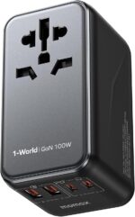 MOMAX Universal Travel Adapter, 100W Fast GaN International Power
