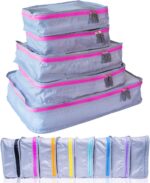 MUMI Packing Cubes – 5-Piece Compression Packing Cubes for Travel,