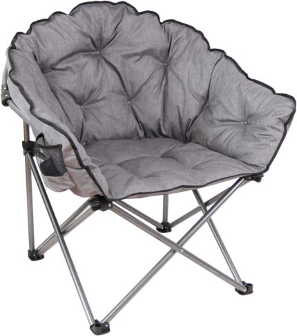 MacSports C932S-129 Padded Cushion Outdoor Folding Lounge Patio Club
