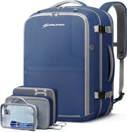 Maelstrom 40-50L Carry on Backpack,Large Travel Backpack for Men