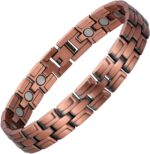 MagEnergy Mens Copper Magnetic Bracelets, 99.9% Pure Copper Bracelet